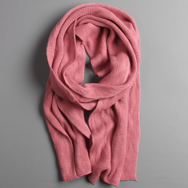 Fashionable Ladies Pure Color Warm Cashmere Scarf - MRSLM