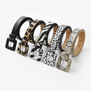 Women's animal print belt with pin buckle - MRSLM