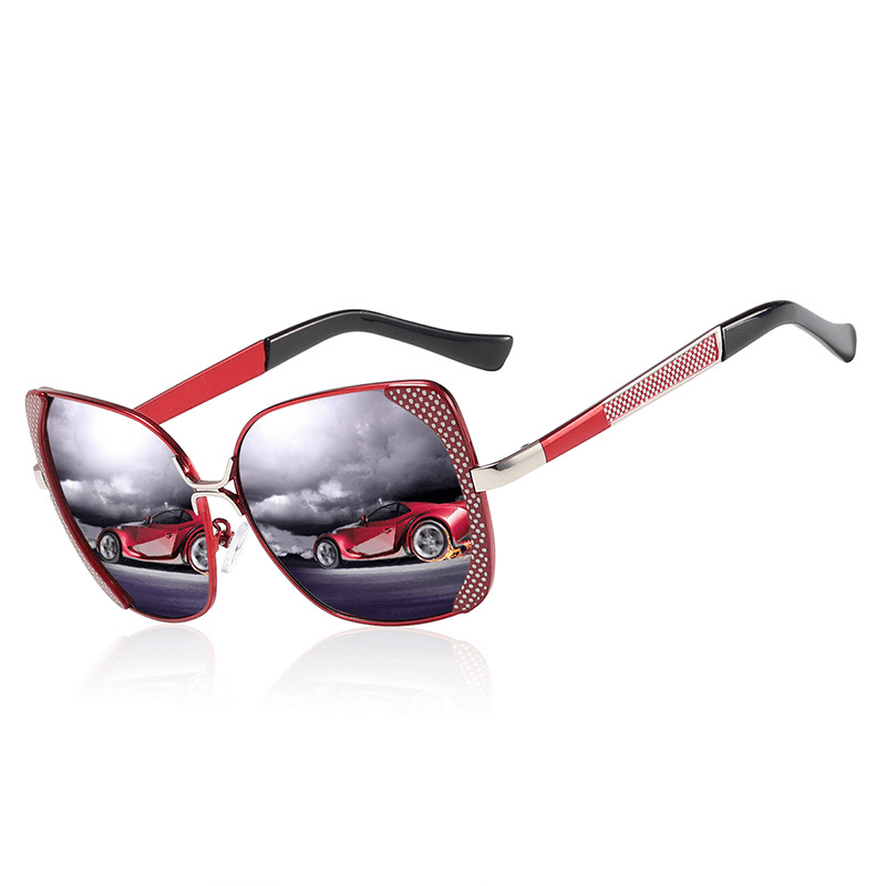 women's large frame polarized driving sunglasses, view 9 - MRSLM