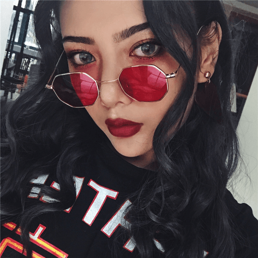 retro cat eye metal sunglasses - MRSLM