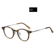 retro TR90 flat mirror glasses, view 4 - MRSLM