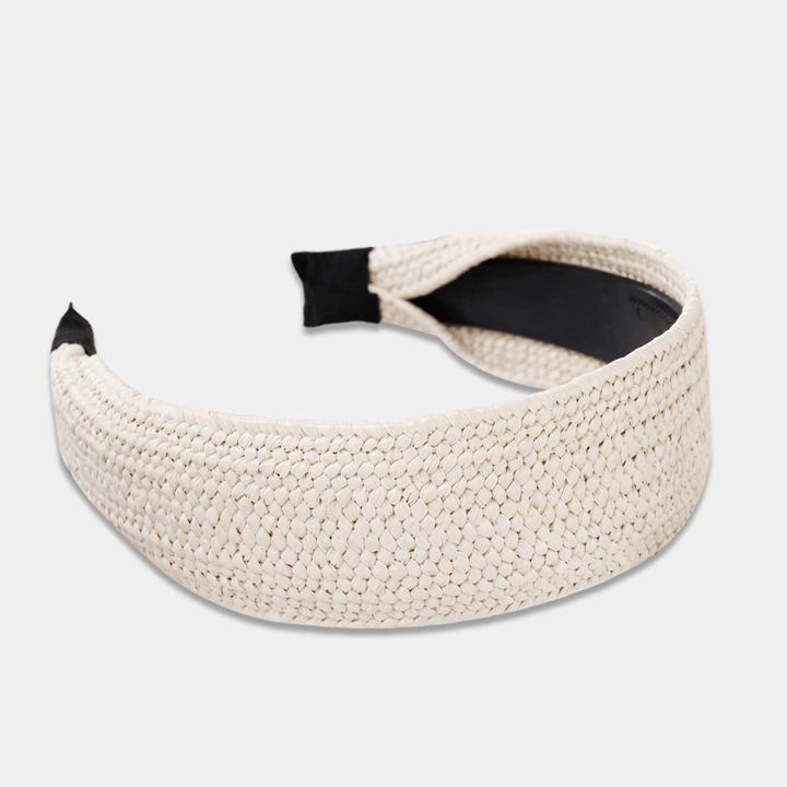 Simple Hand-Woven Lafite Headband Ladies Accessories - MRSLM