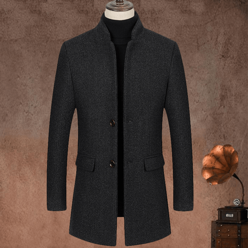 men's mid-length wool coat - MRSLM