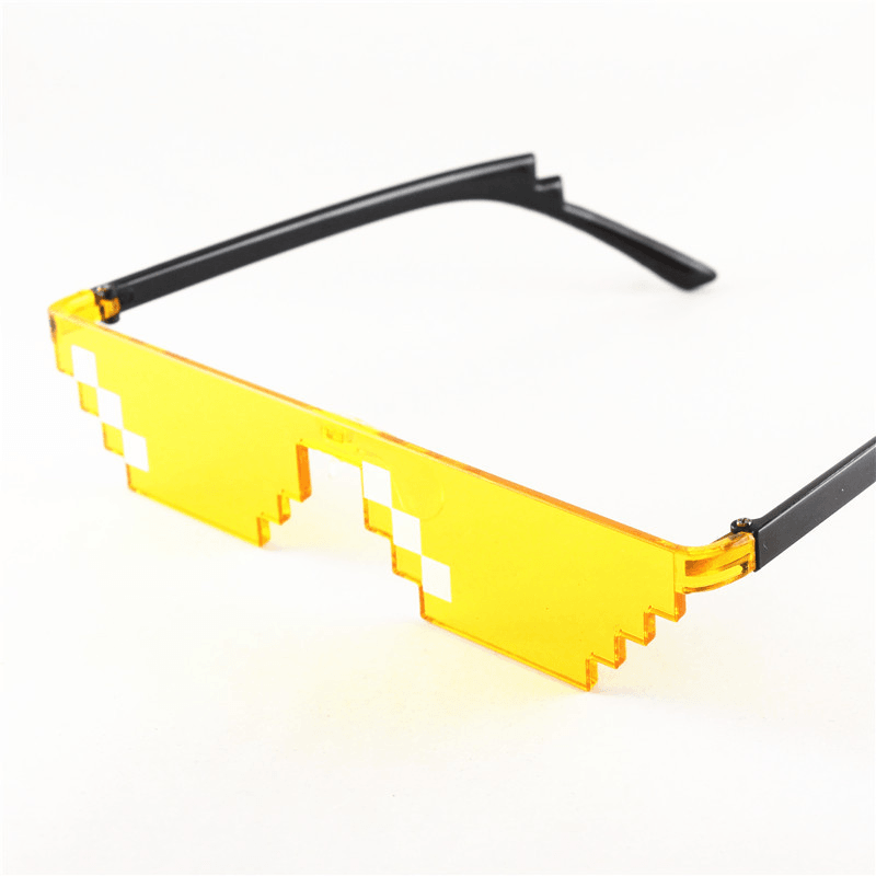 mosaic pixel costume sunglasses, view 4 - MRSLM