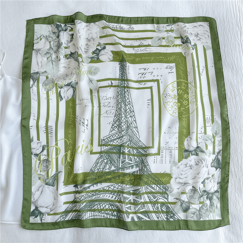 Silk Square Scarf Thin Section Fashion Allmatch Sunscreen 70X70