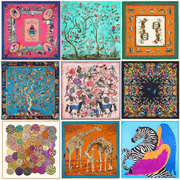 large square faux silk scarf, view 2 - MRSLM