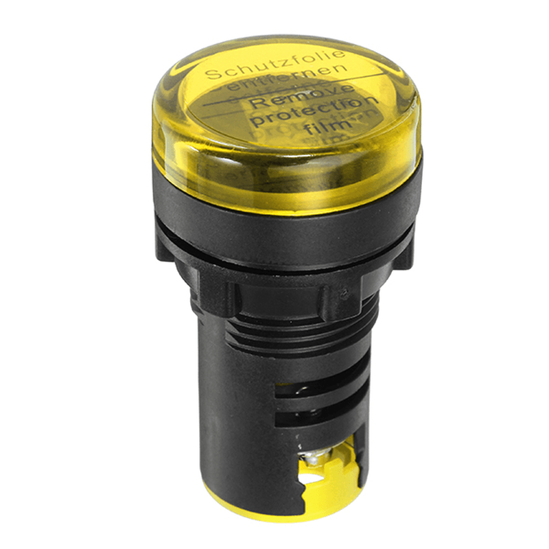Machifit 22Mm AC 50-500V Yellow Digital AC Voltmeter Voltage Meter Gauge Digital Display Indicator - MRSLM