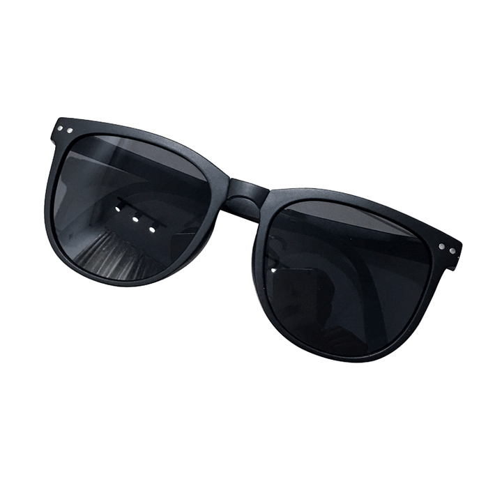Folding Sunglasses Tea Color Retro Sunscreen - MRSLM