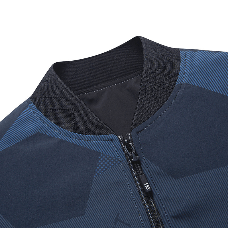 men's baseball collar zip jacket, view 2 - MRSLM