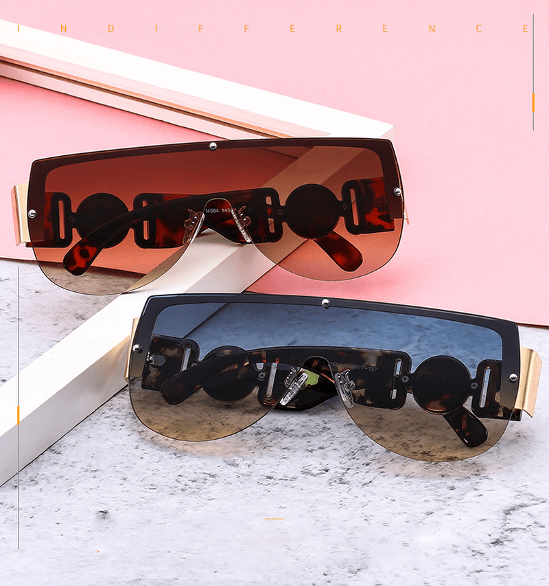 fashion simple retro one piece sunglasses - MRSLM
