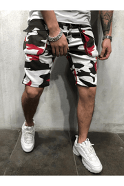 men's camouflage multi-pocket shorts, view 5 - MRSLM