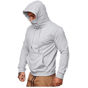 Men'S Solid Color plus Fleece Hoodie Sweatshirt - MRSLM