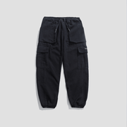 men's multi-pocket drawstring overalls, view 2 - MRSLM