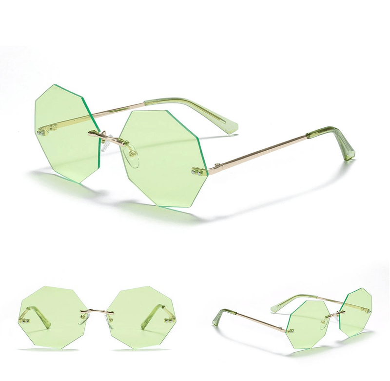 Women's polygonal sunglasses, view 11 - MRSLM