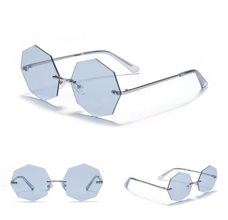Women's polygonal sunglasses, view 9 - MRSLM