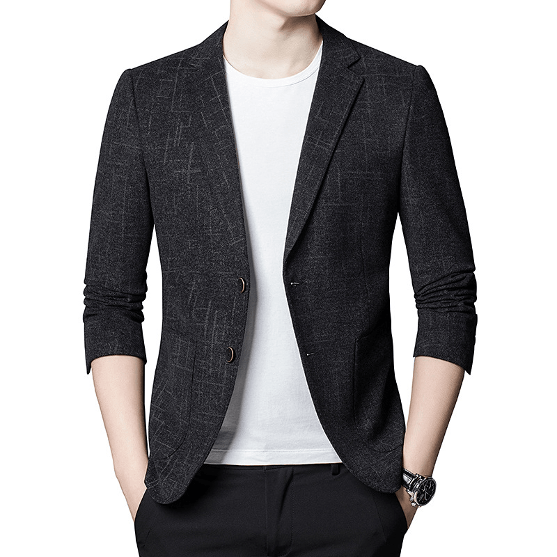 men's slim casual suit top, view 2 - MRSLM