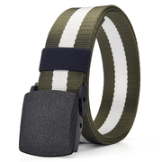 men's braided canvas belt, view 3 - MRSLM
