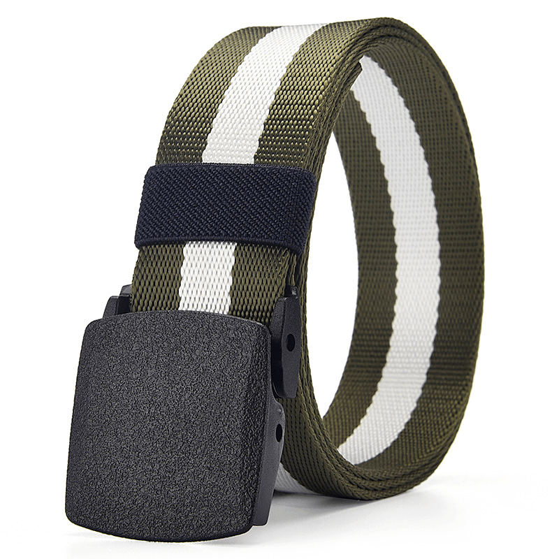 men's braided canvas belt, view 3 - MRSLM