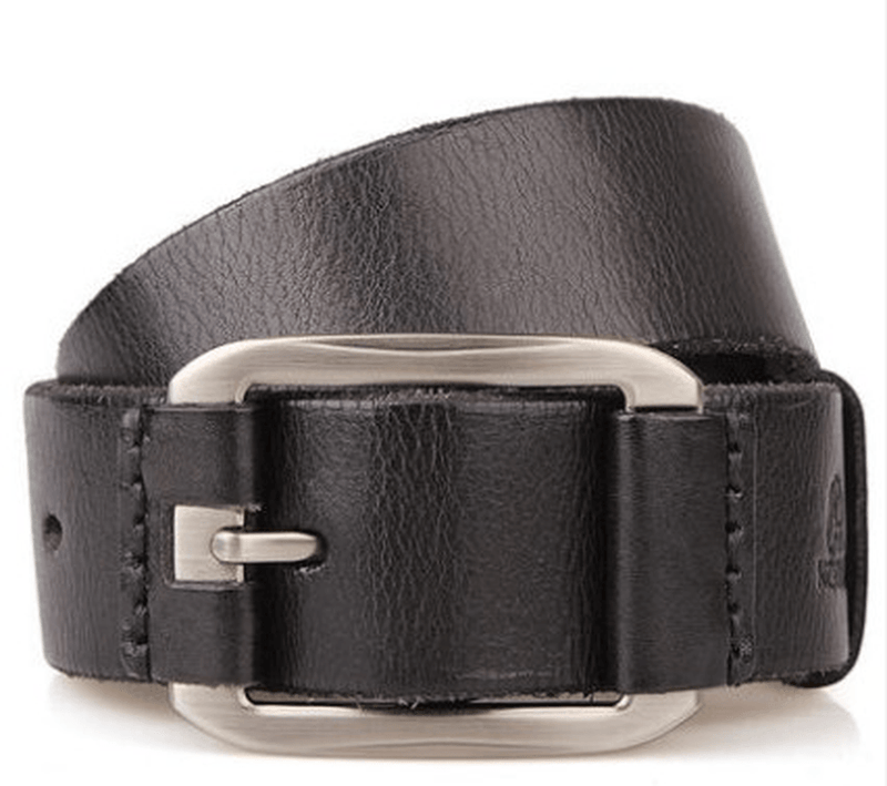 Men's leather pin buckle belt, view 3 - MRSLM