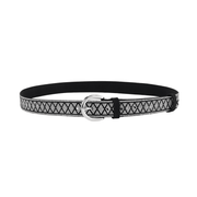 women's PU leather rhinestone belt, view 4 - MRSLM