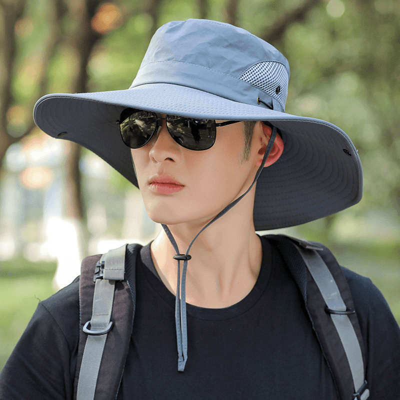 men's wide brim fisherman hat, view 5 - MRSLM