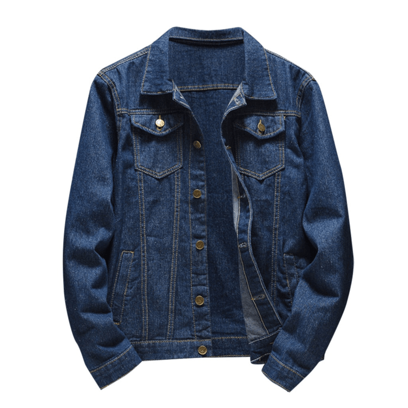 thick casual denim jacket, view 6 - MRSLM