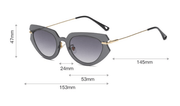 men's and women's modern metal sunglasses, view 5 - MRSLM