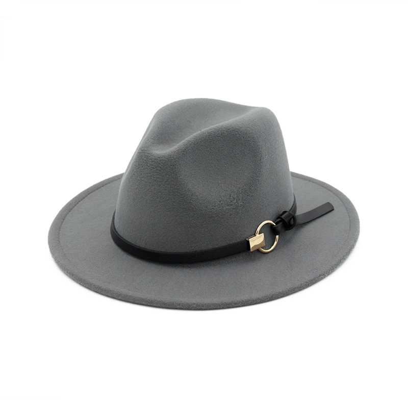 Wool felt jazz hat with belt, view 11 - MRSLM