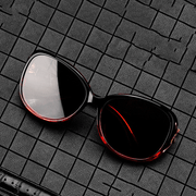 women's large polarized crystal lens sunglasses, view 6 - MRSLM