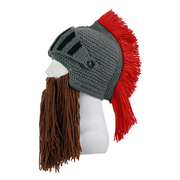 wool knight hat with mustache, view 4 - MRSLM