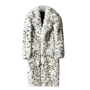 men's long faux fur coat, view 3 - MRSLM