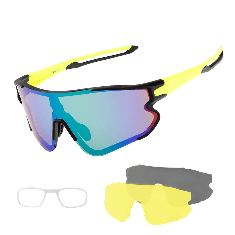 Polarized cycling glasses with interchangeable lens, view 3 - MRSLM