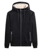 men's hooded zip cardigan jacket, view 4 - MRSLM