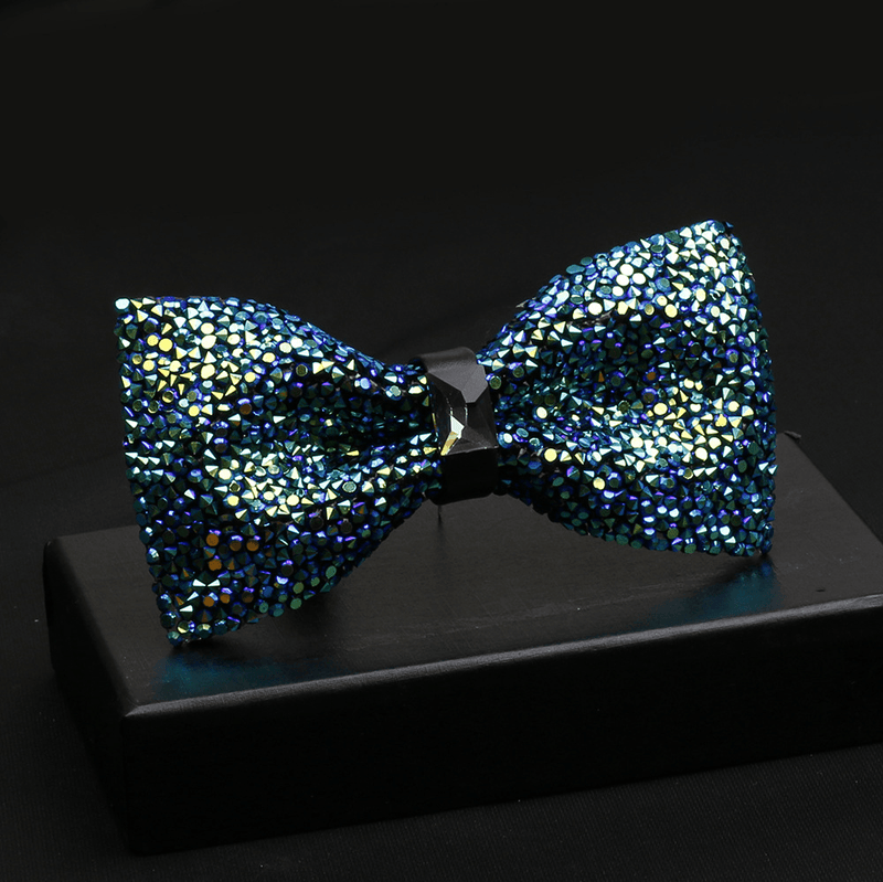 men's shiny bow tie, view 4 - MRSLM