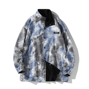 Men's tie-dye cotton baseball jacket, view 4 - MRSLM