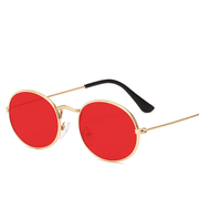 Retro round metal frame sunglasses, view 5 - MRSLM