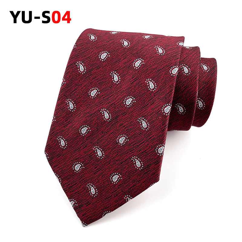 Men's retro jacquard tie, view 5 - MRSLM