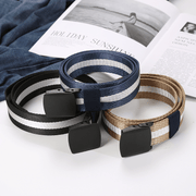 men's braided canvas belt - MRSLM