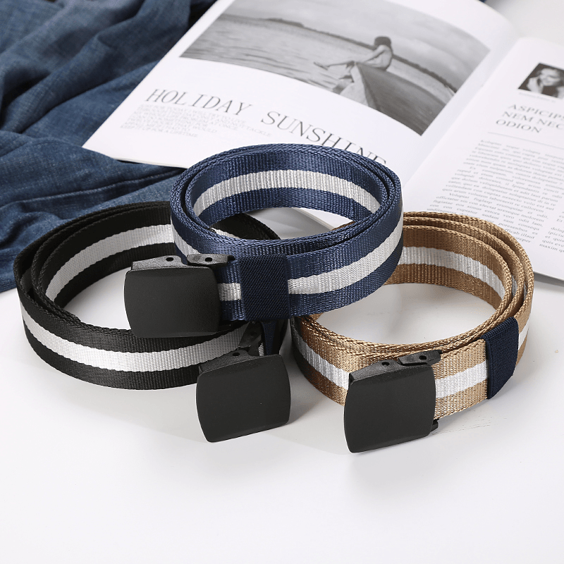 men's braided canvas belt - MRSLM