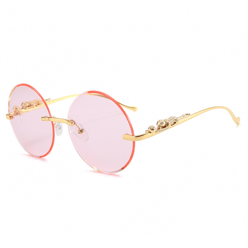 round metal frame sunglasses, view 3 - MRSLM