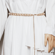 thin metal gold waist chain, view 4 - MRSLM