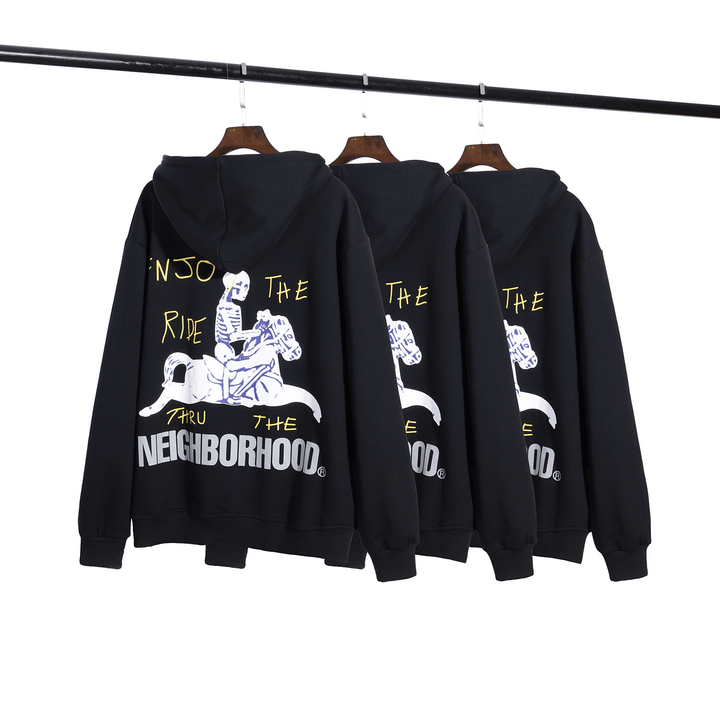 Hip-Hop Three-Dimensional Carousel Foam Printed Sweater - MRSLM