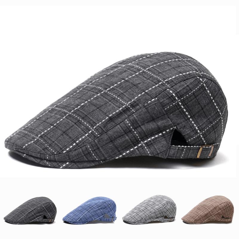 plaid peaked cap - MRSLM