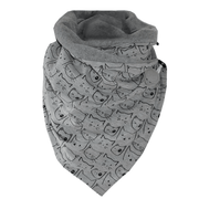 Padded warm printed shawl scarf, view 15 - MRSLM