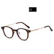 retro TR90 flat mirror glasses, view 3 - MRSLM