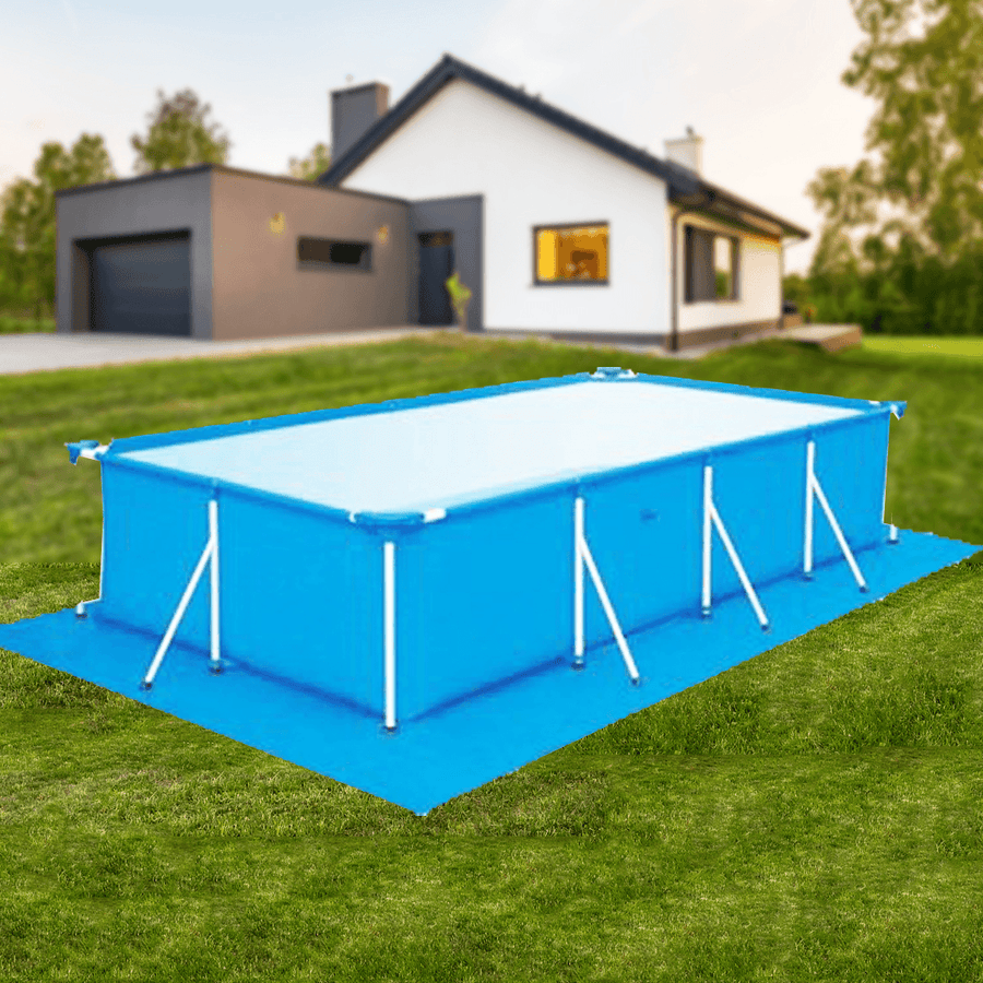 Multi-Size Dustproof Inflate Swimming Pool round Ground Cloth Cover Bathing Tub Protector Mat Cover for Garden Backyard - MRSLM