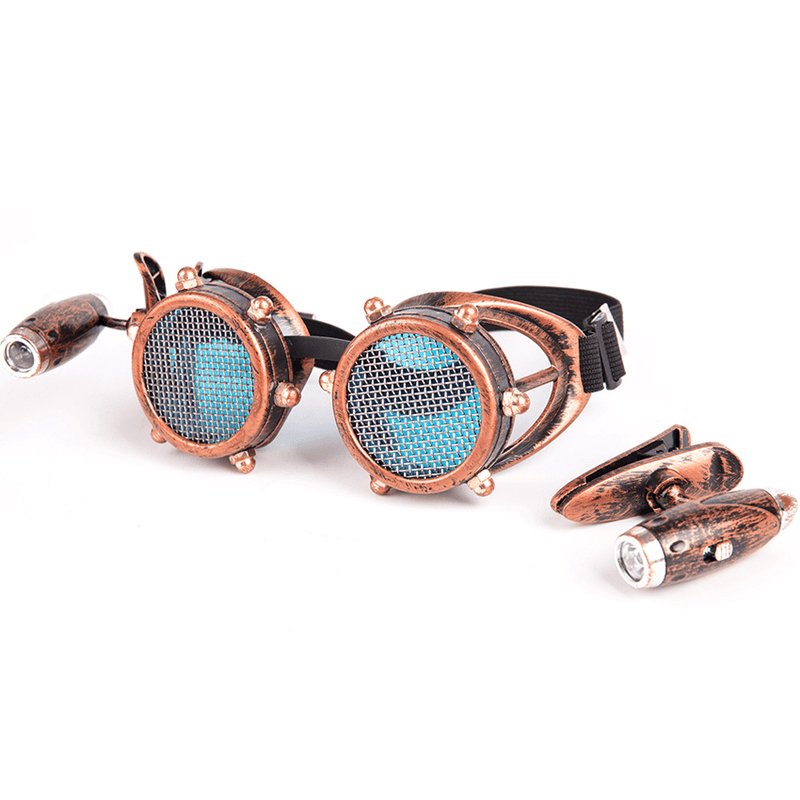 steampunk led light glasses, view 3 - MRSLM
