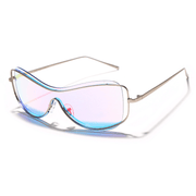 curved coated sunglasses, view 4 - MRSLM