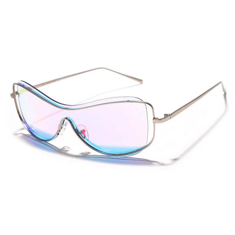 curved coated sunglasses, view 4 - MRSLM