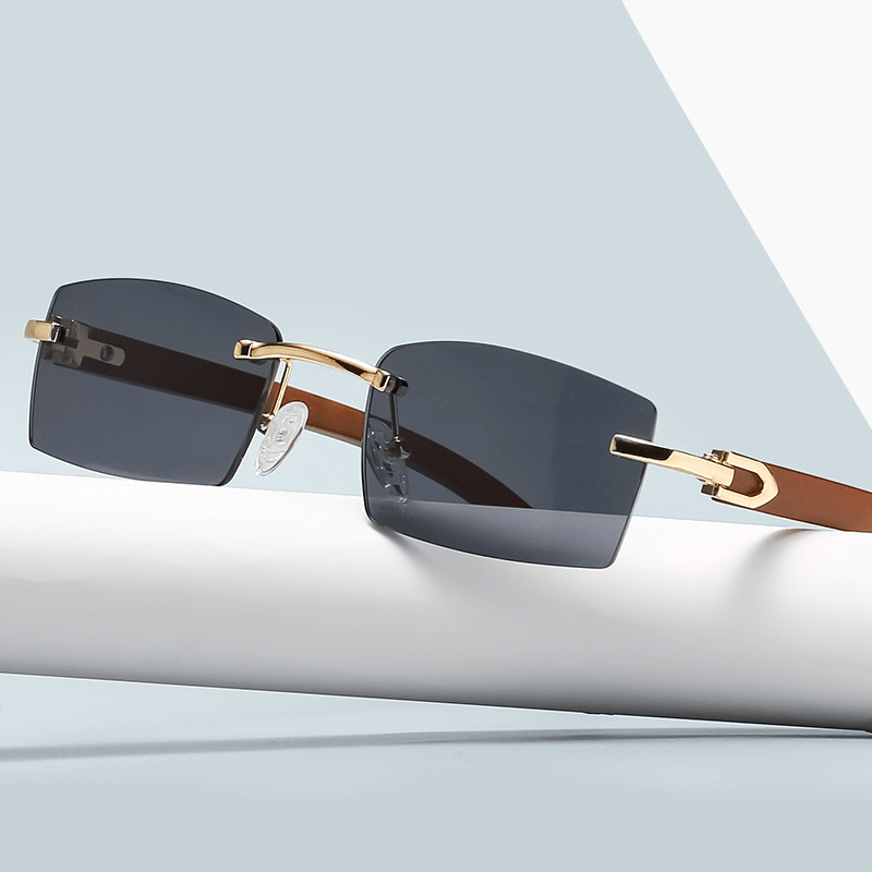 Men's clear rimless square sunglasses - MRSLM
